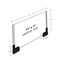 Azar Displays Two-Sided Large Acrylic Sign Holder With Magnetic Boots 11''W X 7''H, 2PK 109907 - alternate 2